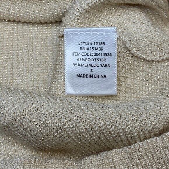 NWT Forever 21 Glitter Knit Balloon Sleeve Sweater - Picture 10 of 12